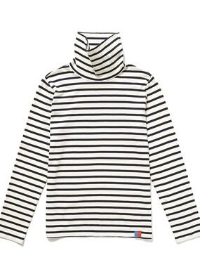 KULE Cotton Striped turtleneck Black White SzXL